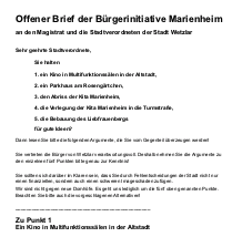 offener brief